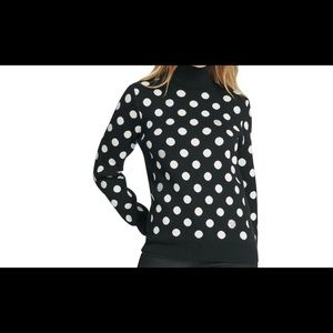 Polka dot turtle neck sweater